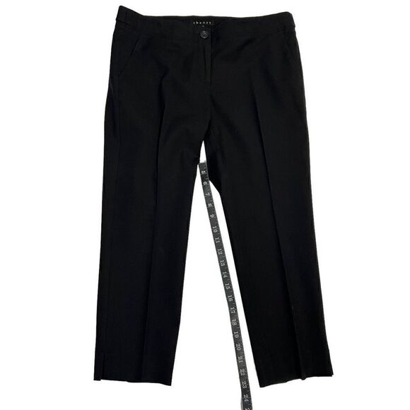 Theory Women's Black Mid-Rise Straight-Leg Cropped Pants Size 10 - Picture 8 of 10